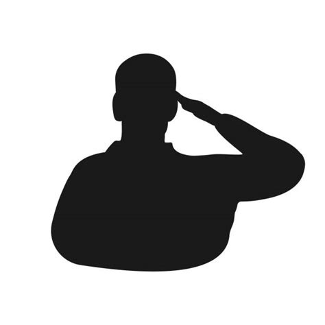 Clip Art Of Military Salute Illustrations Royalty Free Vector Graphics