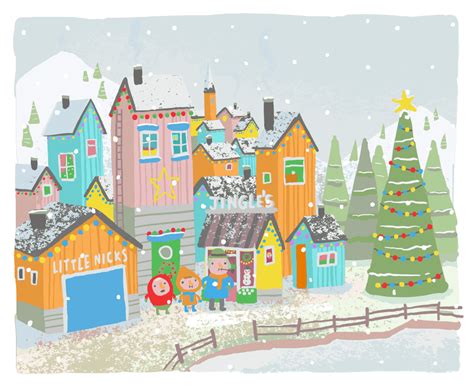 Christmas Town Advent Calendar On Behance
