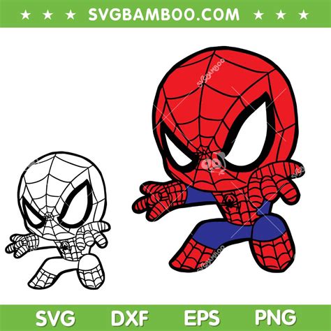 Cute Spiderman Svg, Chibi Spiderman Svg, Spiderman Svg | lupon.gov.ph