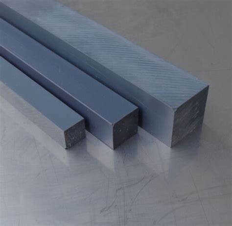 Pvc Square 10 X 10 Mm Grey Choose Length Pvc U 4 Sided Bar Plastic Rod
