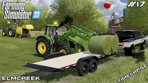 Baling Hay And Grass Silage Bales And Transporting Bales Elmcreek
