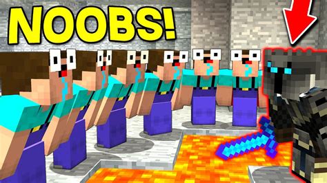 10 Super Noobs Vs 1 Popularmmos Minecraft Murder Mystery Trolling With Moosecraft Youtube