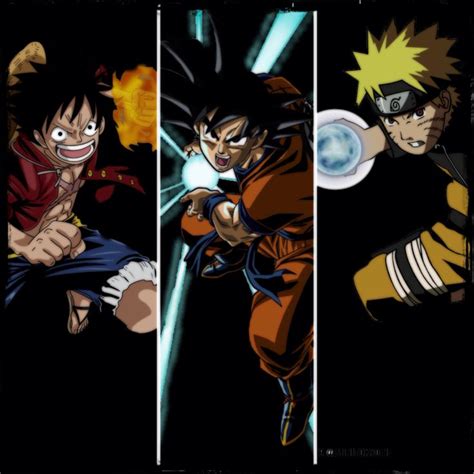 Luffy Goku And Naruto I Especially Love The Show One Piece Anime