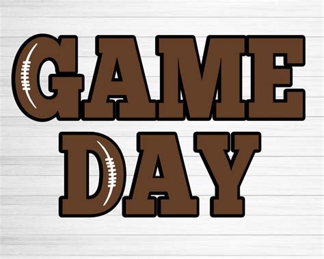 Game Day Football Svg Football Svg Cut File Game Day Svg Dxf Etsy