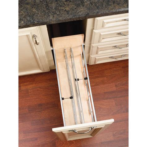 Wall kitchen cabinet in beech. Kitchen Base Cabinet Foil Wrap Holder/Tray Divider - Available in 2 Sizes - by Rev-A-Shelf ...