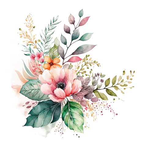 Beautiful Watercolor Flowers Design Floral Watercolor Watercolor