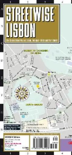 Michelin Streetwise Lisbon Map Laminated City Center Street Map Of