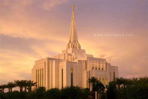 Gilbert Temple Sunset Southwest Lds Temple Pictures