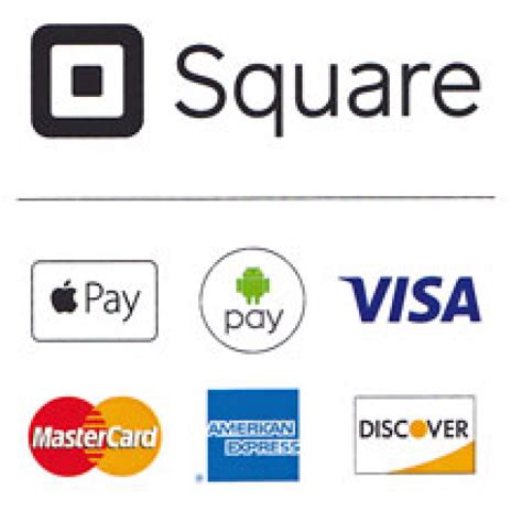 Square Credit Cards Accepted Sign
