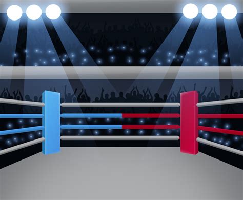 Sport Boxing Ring Background Vector Art Graphics Freevector Com
