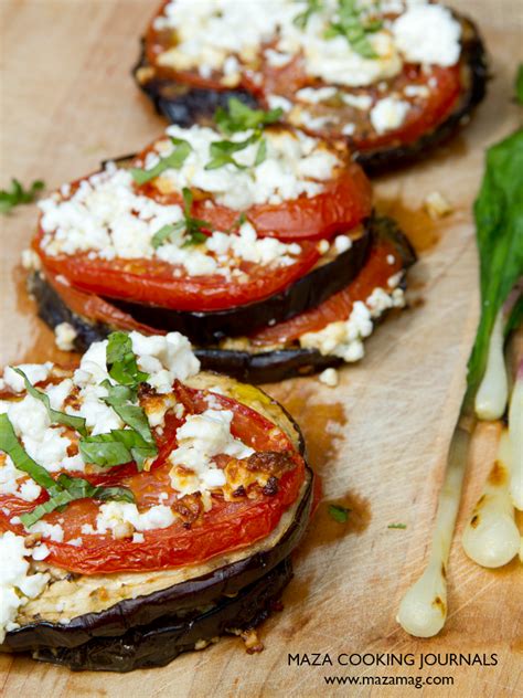 Eggplant With Tomato And Feta The Yummy Cats