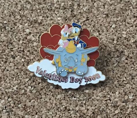 Disney Valentines Day Donald Duck And Daisy Duck Riding Dumbo Love Le