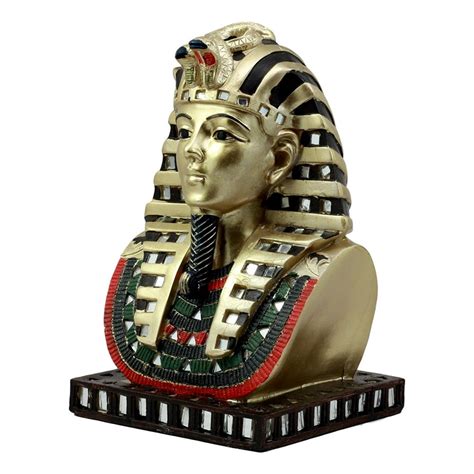 Ebros Golden Mask Of King Tut Statue 8h Pharaoh Vulture And Cobra
