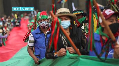 Thousands Of Indigenous People March In Colombia Cgtn