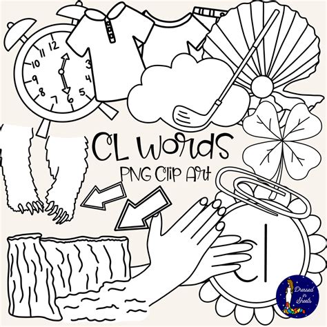 Cl Words Clip Art Includes