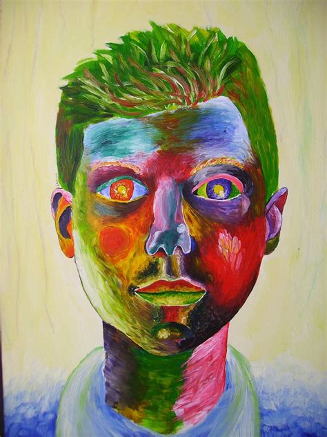 Abstract Self Portrait Paintings Abstract Self Portrait By Adamjak