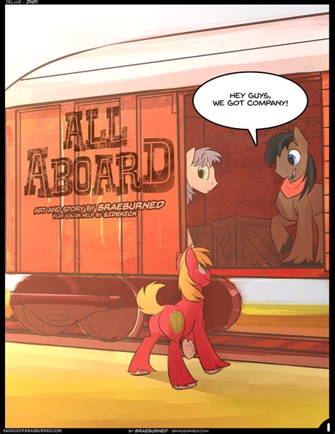 Safe Artist Braeburned Artist Sidekick Character Big Mcintosh Species Pony Comic