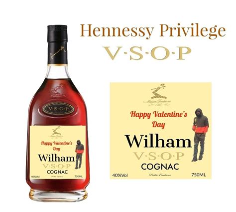 Personalized Hennessy Bottle