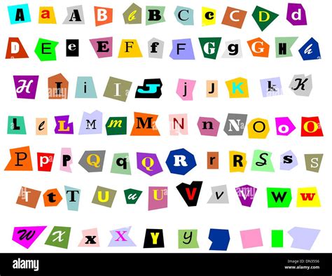 Collage Alphabet Stock Vector Image And Art Alamy