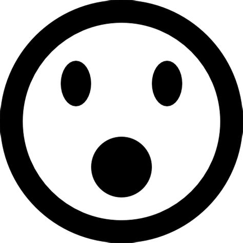 Vector Carita Emoticón Emoji Emoticon Smiley Asombrado Asombro