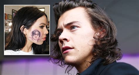 Singer Gets Harry Styles Face Tattoo On Her Face