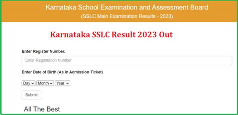 Karnataka Sslc Result 2024 Link Out 2024 10th