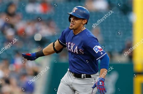 Texas Rangers Ronald Guzman Runs Bases Editorial Stock Photo Stock