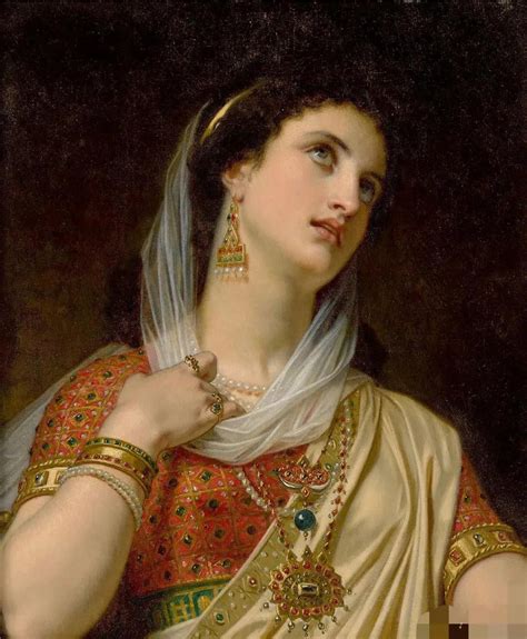 19th Century French Academic Painter Hugues Merle Allegory Oil Painting