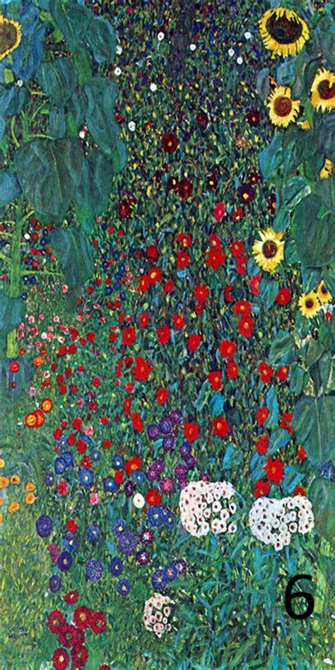 Gustav Klimt Nature 6 Piece Set On 3 X 6 Satin Etsy Klimt Klimt