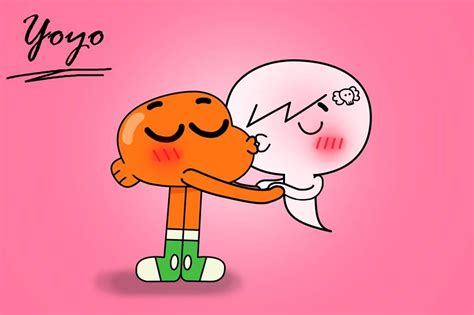 Darwin Kiss Carrie By Cholnatree On Deviantart World Of Gumball The