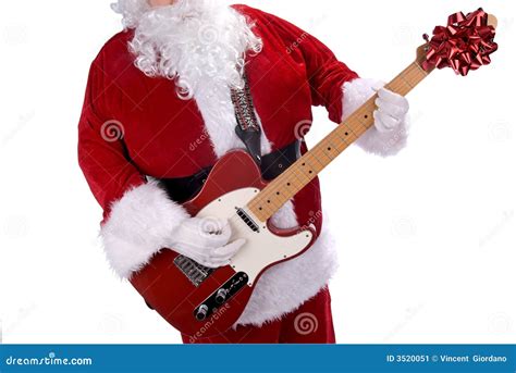 Santa Claus With Guitar Stock Image Image 3520051