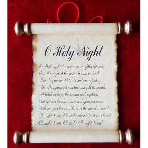 O Holy Night Scroll Ornament Scrolls Unlimited Inc