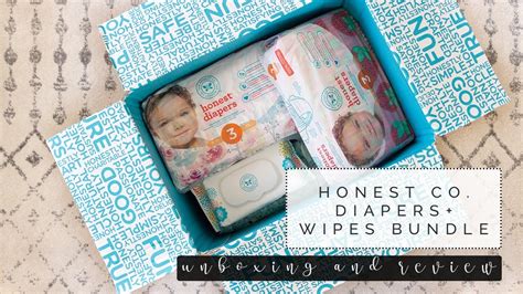 Honest Company Diapers And Wipes Bundle Review And Unboxing Youtube