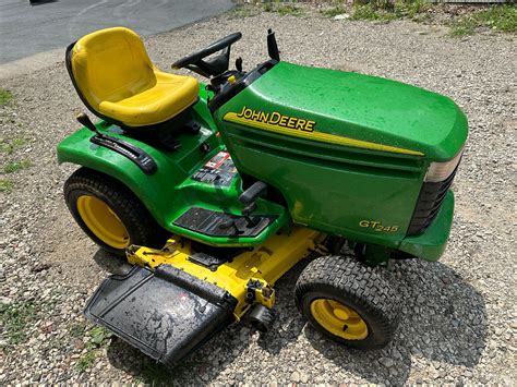 48 John Deere Gt245 Riding Garden Tractor With Kawasaki Engine Lawn