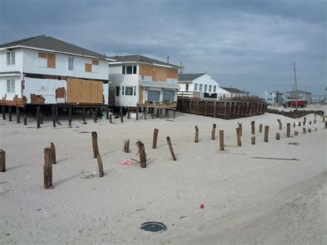 Hurricane Sandy Damage Lavallette Nj Jersey Shore Beach House