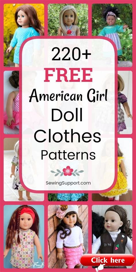 220 Free Doll Clothes Patterns 18 Inch American Girl Sewing Ideas