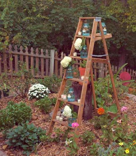 Old Wooden Ladder Garden Decorating Ideas Creative Ads And More