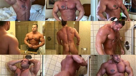 Tristan Cage Muscle Flex Shower Mp4 Mobile Frank Defeo Muscle