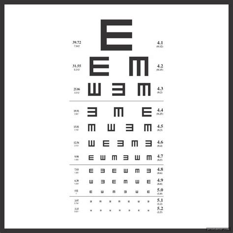 Pediatric Eye Chart Printable Printablercom Geeky Pediatric Eye Chart