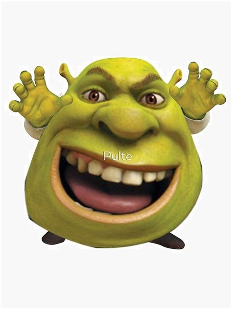 Shrek Meme Sticker For Sale By Pulte Redbubble