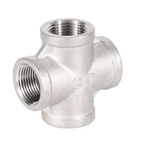 Straight Buttweld Stainless Steel Cross Fitting 316l For Plumbing Pipe