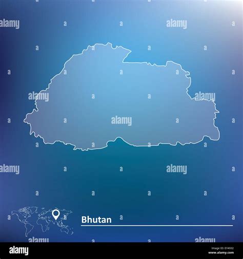 La Carte Du Bhoutan Vector Illustration Image Vectorielle Stock Alamy