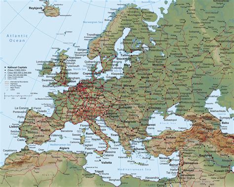 Europe Map Wall Mural And Photo Wallpaper Photowall