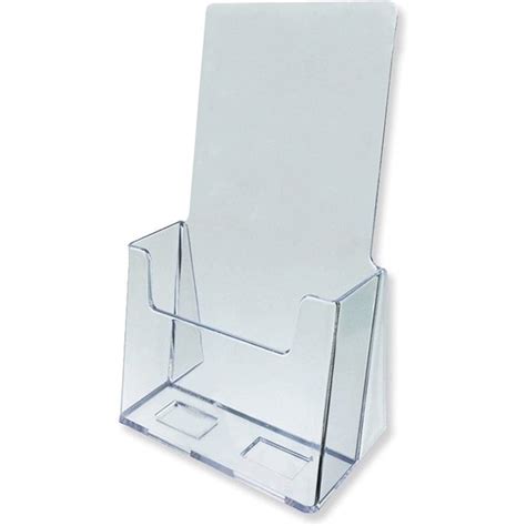 Brochure Holder Literature Display For 4x9 Clear Acrylic Azm Displays