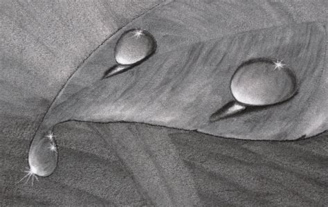How To Draw Water Drops With Charcoal Water Drop Drawing Water Drops