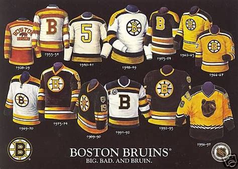 Bruins Power Rankings Top Six Jerseys In Franchise History