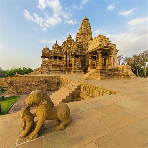India Hindu Temples At Khajuraho Photograph By Ralph H