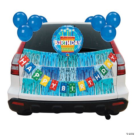 Perfect for teens and tweens, an emoji party is a great theme to use for birthday and graduation parties! Blue Birthday Car Parade Decorating Kit | Oriental Trading