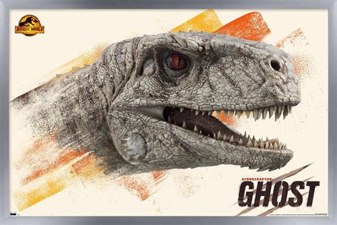 Jurassic World Dominion Ghost Wall Poster 14725 X 22375 Framed