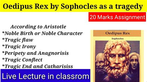 Oedipus Rex As A Tragedy Or Oedipus Rex As A Tragic Hero Odipus Rex As A Tragic Tale Of Fate